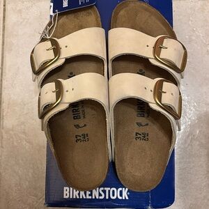 NEW Birkenstock Arizona’s Big Buckle leather size 37 or women’s 6 with box
